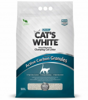 Cats White (Кэтс Вайт) Active Carbon Granules с гранулами активированного угля комкующийся наполнитель