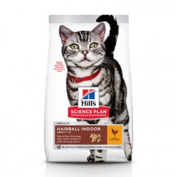 Hill`s (Хилс) adult indoor cat для домашних кошек - контроль веса и вывод шерсти