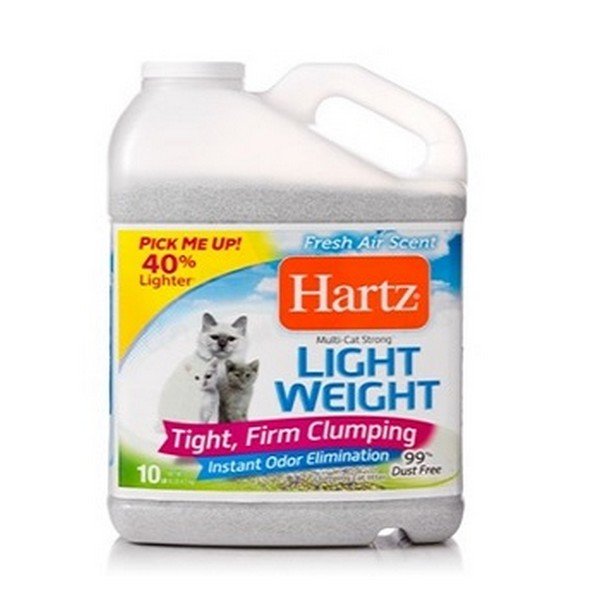 Hartz Наполнитель для кошачьих туалетов, комкующийся, бентонит,HARTZ LIGHTWEIGHT MULTI-CAT LITTER
