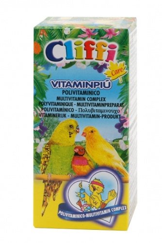 Cliffi (италия) полный мультивитаминный комплекс для птиц, капли (vitaminpiu)