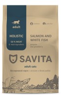 SAVITA (Савита) для кошек с лососем и белой рыбой