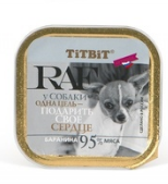 TiTBiT (Титбит) паштет для собак raf с бараниной