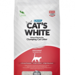 Cat's White (Кэтс Вайт) Наполнитель комкующийся натуральный без ароматизатора для кошачьего туалета (Natural)