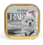 TiTBiT (Титбит) паштет для собак raf с индейкой