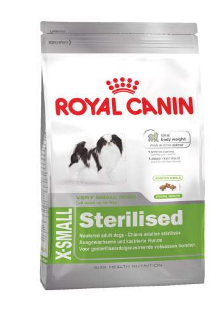 Royal Canin (Роял Канин) x-small sterilised (икс-смол стерилайзд) питание для стерилизованных кастрированных собак с 10 месяцев до 8 лет