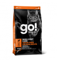 GO! (Гоу)  Беззерновой для Котят и Кошек с Лососем (SKIN + COAT Grain Free Salmon Recipe CF 30/14)