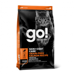 GO! (Гоу)  Беззерновой для Котят и Кошек с Лососем (SKIN + COAT Grain Free Salmon Recipe CF 30/14)