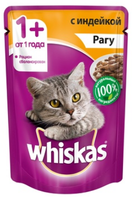 Whiskas (Вискас) паучи для кошек рагу 85 г