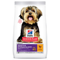 Hill`s (Хилс) science plan для взрослых собак малых и миниатюрных пород с чувствительным желудком кожей, курица(sensitive small&miniature)