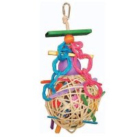 Super bird игрушка для крупных попугаев (l) "hanging mega munch ball"