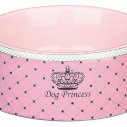 Trixie миска для собак princess, керамика, розовый