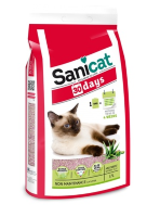 SaniCat Впитывающий наполнитель "30 дней", с ароматом Алоэ Вера (30 days Алоэ)
