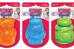 Kong игрушка для собак сквиз джелс в ассортименте (медведь, бегемот, слон, свинка, лягушка) (синтетическая резина)