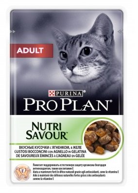 ПРОПЛАН (PROPLAN) кусочки в желе для взрослых кошек по 85г