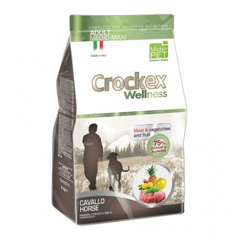 CROCKEX (КРОКЕКС) корм для средних и крупных собак конина/рис