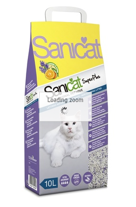 SaniCat Впитывающий наполнитель с ароматом апельсина и лаванды (Superplus)