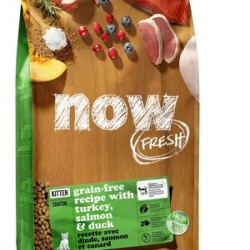 NOW FRESH Беззерновой корм для Котят с Индейкой, Уткой и овощами (Fresh Grain Free Kitten Recipe 33/20)