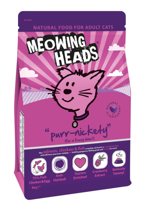 Meowing Heads (Мяунг Хедс) для Взрослых кошек с Лососем, курицей и рисом 