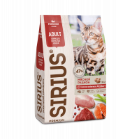 Sirius (Сириус) Мясной рацион сухой корм для кошек