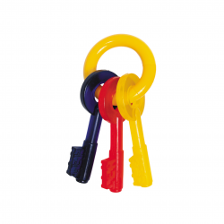 Nylabone Ключи для щенков с режущимися зубами, аромат бекона (Puppy Teething Keys)