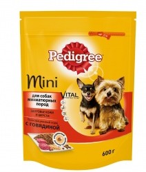Pedigree (Педиргри) сухой корм для собак мини пород с говядиной