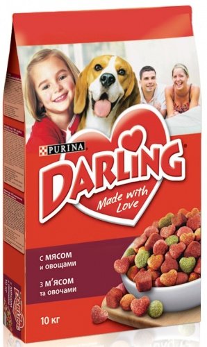 Darling (Дарлинг) сухой корм для собак мясо овощи пакет