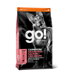 GO! (Гоу)  Беззерновой для Собак всех возрастов c Лососем и Треской (CARNIVORE GF Salmon + Cod Recipe DF 34/16)