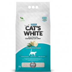 Cat's White (Кэтс Вайт) Наполнитель комкующийся с ароматом марсельского мыла для кошачьего туалета (Marseille soap)