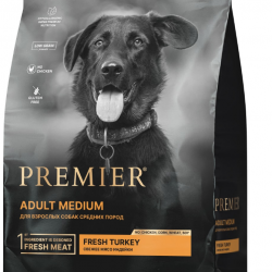 Premier (Премьер) Dog Turkey ADULT Medium (Свежее мясо индейки для собак средний пород)