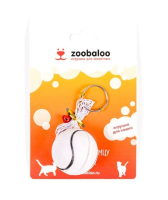 Zoobaloo Игрушка для кошек футбольный мячик-погремушка на резинке
