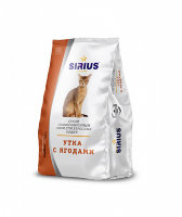 Sirius (Сириус) Утка с ягодами сухой корм для кошек