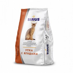 Sirius (Сириус) Утка с ягодами сухой корм для кошек