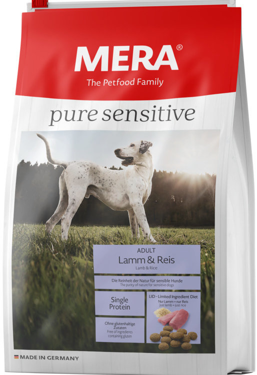 Mera (Мера) PURE SENSITIVE ADULT LAMM&REIS (для  взр. собак с ягненком и рисом)