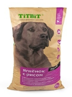 TiTBiT (Титбит) сухой корм для собак крупных пород ягненок с рисом