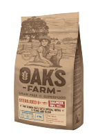 OAKs FARM (Оакс Фарм) GF сухой корм для стерилизованных кошек 8+, Лосось