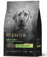 Premier (Премьер) Dog Lamb&Turkey ADULT Maxi (Свежее мясо ягненка с индейкой для собак крупных пород)