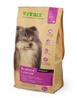 TiTBiT (Титбит) сухой корм для собак малых и средних пород ягненок с рисом