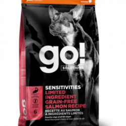 GO! (Гоу)  Беззерновой для щенков и собак с лососем для чувст. пищеварения (SENSITIVITIES Limited Ingredient Grain Free Salmon Recipe DF 24/12)