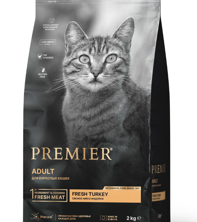 Premier (Премьер) Cat Turkey ADULT (Свежая индейка для кошек)
