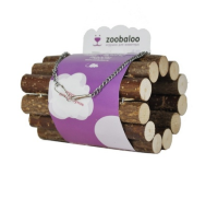 Zoobaloo Тоннель для грызунов на цепи малый из орешника