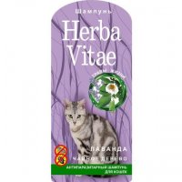 herba vitae антипаразитарный шампунь для кошек