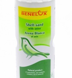 Benelux песок из ракушек для птиц, белый (white shell sand)