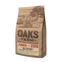 OAKs FARM (Оакс Фарм) GF сухой корм для собак 3-12мес, Лосось и Криль