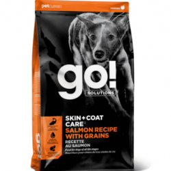 GO! (Гоу)  Для Щенков и Собак со свежим Лососем и овсянкой (SKIN + COAT Salmon Recipe DF 22/12)