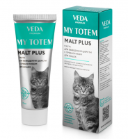 Веда MY TOTEM MALT PLUS паста для выведения шерсти с пробиотиком для кошек