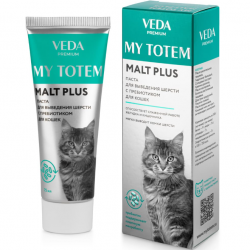 Веда MY TOTEM MALT PLUS паста для выведения шерсти с пробиотиком для кошек