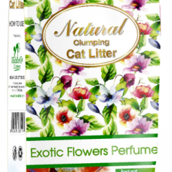 Indian Cat Litter Аромат №5 Экзотические цветы наполнитель бентонит