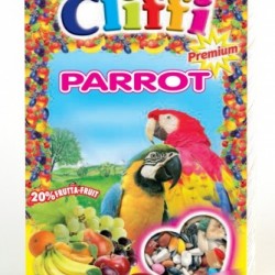 Cliffi (италия) для попугаев с ягодами фрутти и орехами (super premium parrot)