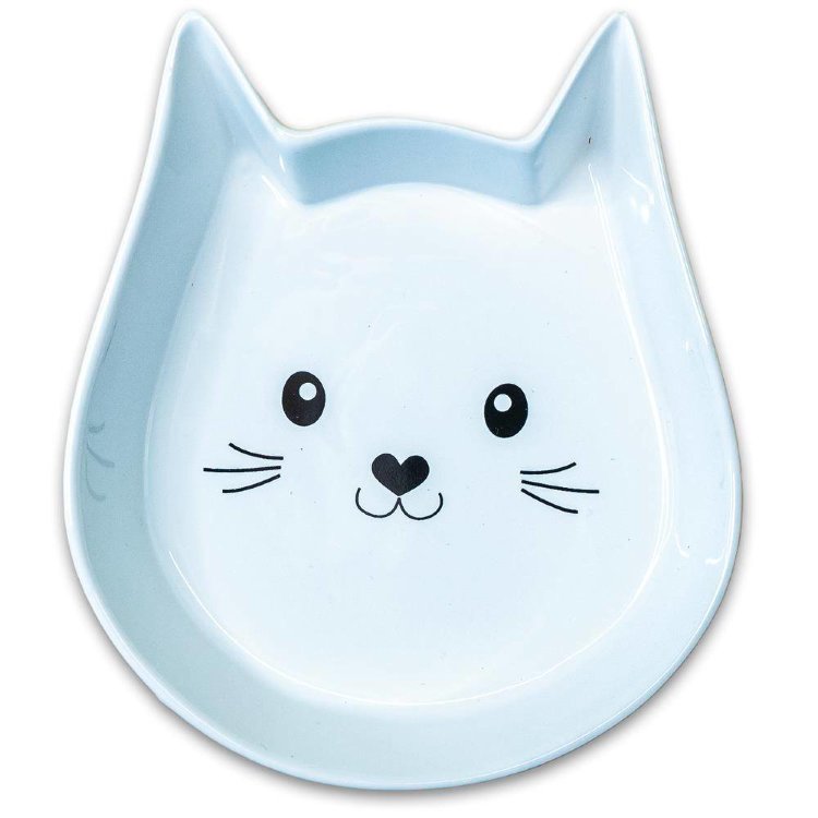 КерамикАрт миска керамическая для кошек Мордочка кошки