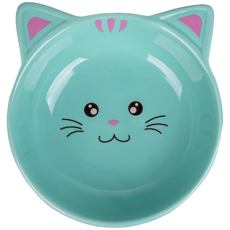 КерамикАрт миска керамическая для кошек Мордочка кошки